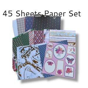 45 SHEETS Acid Free Paper 12x12 Craftsmith & Recollections